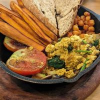 Full English Breakfast at Roots Plant-Based Cafe in Da Nang
