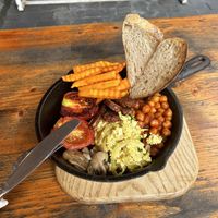full english   at Roots Plant-Based Cafe in Da Nang