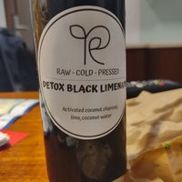 Charcoal Limeade at Roots Plant-Based Cafe in Da Nang