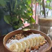 Açaí Bowl & Coconut Coffee   at Roots Plant-Based Cafe in Da Nang
