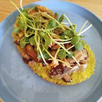 Avocado toast at Roots Plant-Based Cafe in Da Nang
