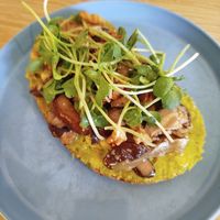 Avocado toast at Roots Plant-Based Cafe in Da Nang