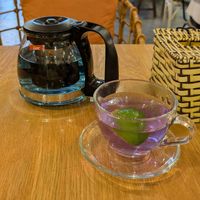 Magic Blue Tea at Roots Plant-Based Cafe in Da Nang