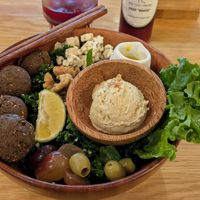 Mediterranean Falafel Bowl at Roots Plant-Based Cafe in Da Nang