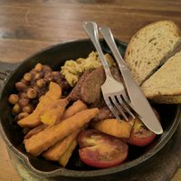 Full English Breakfast at Roots Plant-Based Cafe in Da Nang