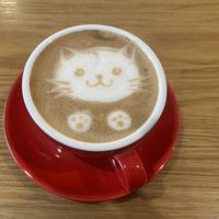 oat milk cappuccino   at Roots Plant-Based Cafe in Da Nang