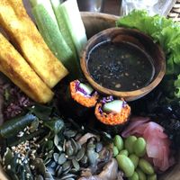 Japanese bowl at Roots Plant-Based Cafe in Da Nang