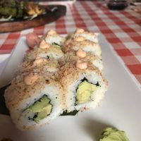 The crispy avocadoroll  at Curry and Sushi in 