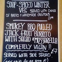 Vegan specials  at Fortrose Cafe in Fortrose