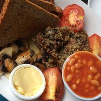Vegan haggis at Fortrose Cafe in Fortrose