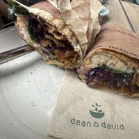 Vegan kebab warp   at Dean & David - Georgsplatz in Hamburg