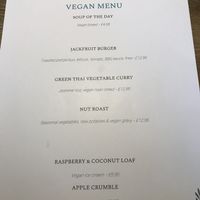 Example menu  at The Woodman in Sevenoaks