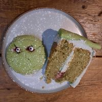 Matcha cake at Blank Coffee in South West London