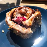 Cinnamon roll at Blank Coffee in South West London