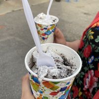 Oreo Arctic Swirl (with vegan vanilla soft serve)  at The Ice Cream Hut in Midhurst