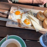 Sunnyside eggs   at Korobač in Kamnik