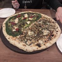 Half mushrooms/half fennel sausage   at Homeslice - Neal's Yard in London