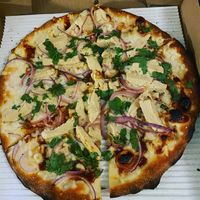 Vegan bbq chicken pizza  at Pizza Boy in Glendale
