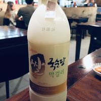 Rice beer Makkoli at KoreaTown Rest in Warsaw