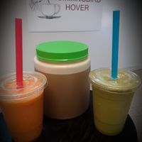 Detox tea and smoothies!! So yummy! at Hummingbird Hover in Forrest City