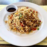 Vegetable fried rice at Papaya in Aqaba