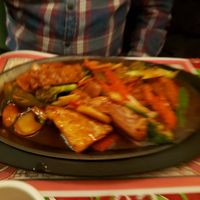 Sizzling vegetarian platter at China Chef in North Conway