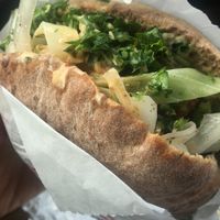 Delicious toppings at The Hummus & Pita Co in Brookfield