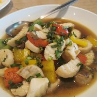 Mushrooms in pepper sauce at A Pot Shabu in Pattaya
