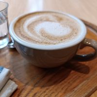 Oat cappuccino at Newtree Café in Lyon