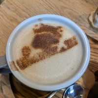 Chai latte at Newtree Café in Lyon