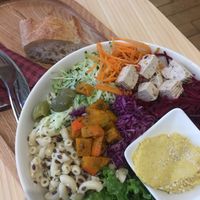 Vegan Buddha bowl at Newtree Café in Lyon