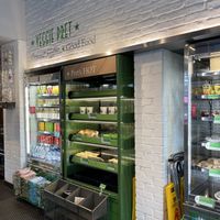 Interior - hot selection at Pret A Manger - Exmouth Market in London