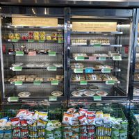Sandwiches and breakfast pots at Pret A Manger - Exmouth Market in London