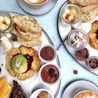 Brunch platter  at Cafe Blå in Copenhagen