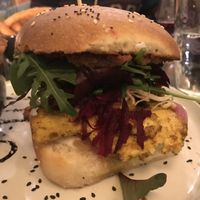 Tofu Burger at Cafe Blå in Copenhagen