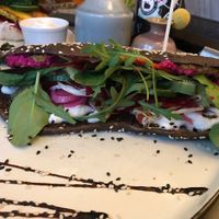 Sandwich  at Cafe Blå in Copenhagen