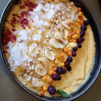 Smoothie bowl at Cafe Blå in Copenhagen