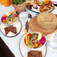 Salad and brunch at Cafe Blå in Copenhagen