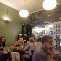 Inside at Cafe Blå in Copenhagen