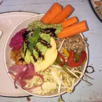 Their salad. So yummy at Cafe Blå in Copenhagen