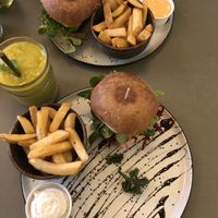 Burger  at Cafe Blå in Copenhagen
