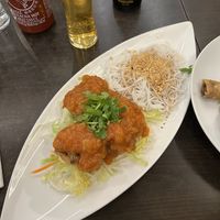 Filled tofu in some tomato sauce   at Nha Trang Restaurang in Stockholm