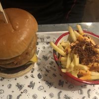 Oprah sin free w dirty fries at Fat Hippo in Newcastle Upon Tyne