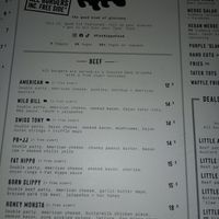 Meat section. at Fat Hippo in Newcastle Upon Tyne