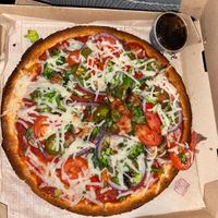 Cauliflower crust with dairy free cheese and balsamic glaze finish  at Mod Pizza - E Broadway in Tucson