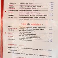 menu  at Bistro La Famille in Hamburg