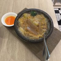 Stewed spicy tofu soup w cabbage & mushrooms  at Hi-Lai Vegetarian 漢來蔬食 in Taipei