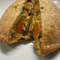 Roasted veggie and yellow curry - fantastic 💕  at Pop Pie Co. in San Diego