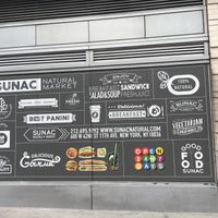 Sign at Sunac Natural Market in New York City