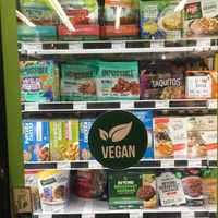 Vegan frozen items at Sunac Natural Market in New York City